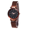 2019 Fashion Watch Luxury Women Casual Watches Starry Sky Magnetic Rhinestone Quartz Wristwatch Bracelet Set Relogio Feminino %N